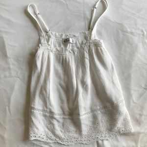 Hollister white tank top